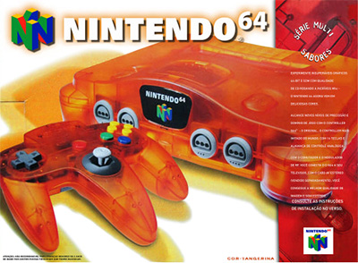 cor Tangerina Nintendo 64